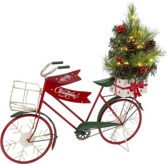 22In Metal Holiday Bicycle With Lighted Tree