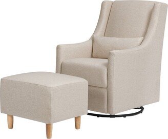 Toco Swivel Glider and Ottoman - Eco-Weave