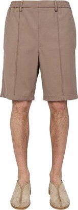 Pleat Detailed Bermuda Shorts