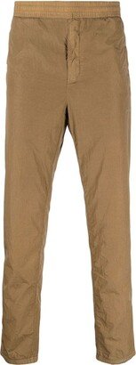 Slim-Cut Elasticated-Waistband Trousers