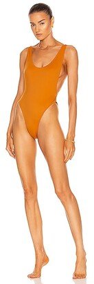 Marissa One Piece Swimsuit in Burnt Orange