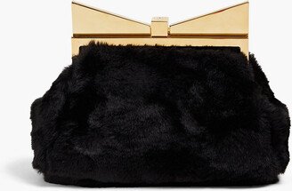 Lady Me faux fur clutch