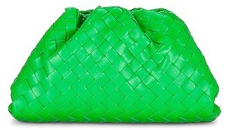 Teen Woven Pouch Clutch in Green