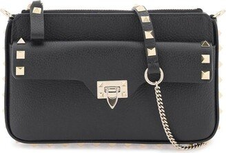 Garavani Rockstud Zip-Up Clutch Bag-AB