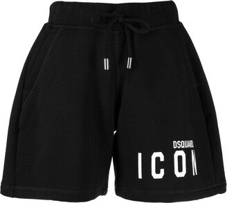 Logo-Print Track Shorts-AE