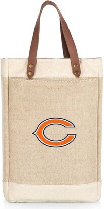 NFL Chicago Bears Pinot Jute Insulated Wine Bag - Beige