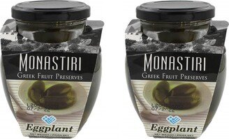 2 Monastiri Greek Sweet Eggplant Preserves, 500G Glass Jar