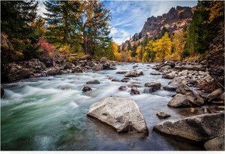 Michael Broo Teton River Rush Canvas Art - 27 x 33.5