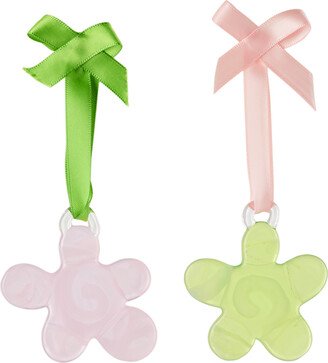 Rashelle SSENSE Exclusive Pink & Green Swirl Ornament Set