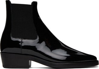 Black Cowboy Chelsea Boots