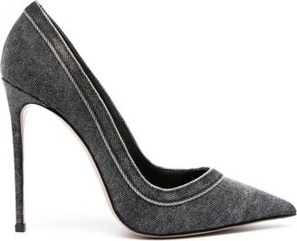 Eva 120mm washed denim pumps