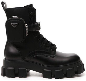 Strapped Pouch Combat Boots