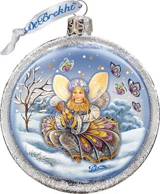 G.DeBrekht Fairy-Girl Ball Glass Ornament