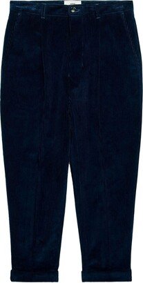 Corduroy Box-Pleated Tapered Trousers-AA