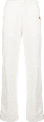 Logo-Patch Side-Stripe Fleece Track Pants