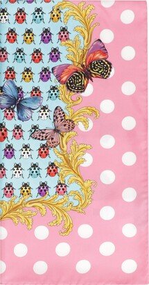 Printed Silk Scarf-AA