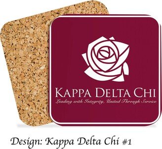 Kappa Delta Chi Beverage Coasters Square | Set Of 4