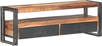 TV Stand 47.2x11.8x15.7 Solid Wood with Sheesham Finish