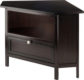 Zena Corner TV Stand for TVs up to 27 Espresso