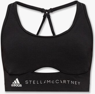 Sports Bra With Logo - Black-AC