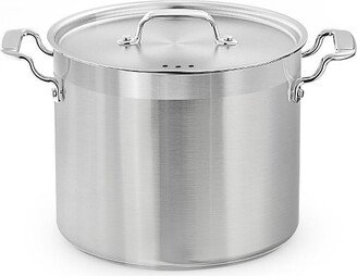 12-Quart Stainless Steel Stockpot - 18/8 Food Grade Heavy Duty Large Stock Pot for Stew, Simmering, Soup