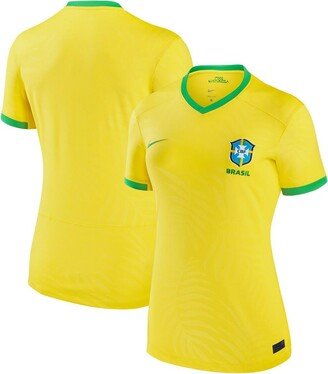 Women's Yellow Brazil Women's National Team 2023 Home Stadium Replica Jersey