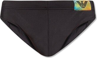 Logo-Patch Swimming Briefs-AB