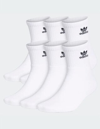 6 Pack Trefoil Mens Quarter Socks