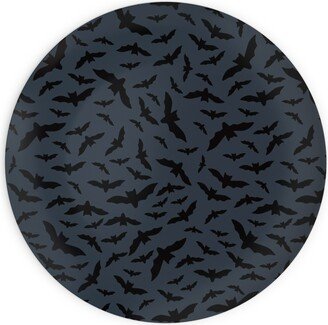 Plates: Halloween Bats - Black Plates, 10X10, Black