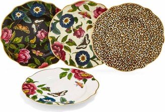 Creatures of Curiosity Assorted Dessert Plates Set, 4 Pieces