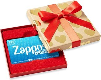 Zappos Gift Cards Gift Card - Gold Heart Box (25) Gift Cards Gifts