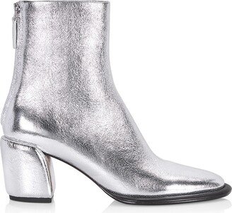 Naomi 70MM Metallic Leather Ankle Boots