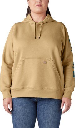 Size Women's Plus Heavyweight Logo Sleeve Pullover