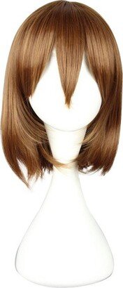 Unique Bargains Bob Wig Wigs for Women 14 Brown with Wig Cap Shoulder Length