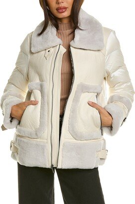 Jenna Shearling Down Jacket