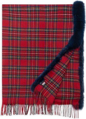 Made For Generations™ Plaid Shearling Trim Ruana-AB