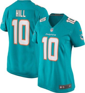 Women's Tyreek Hill Aqua Miami Dolphins Game Jersey