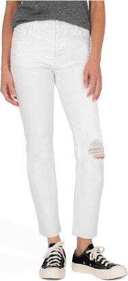 Reese High Rise Fab Ab Jean In Optic White