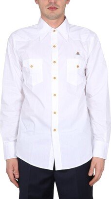 Orb Embroidered Long-Sleeved Shirt