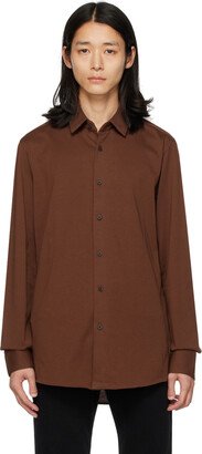 Brown Slim-Fit Shirt