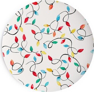 Salad Plates: Christmas Lights Decoration - Multi Salad Plate, Multicolor