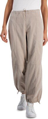 Juniors' Cotton Corduroy Parachute Joggers