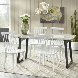 Lifestorey Lowry 5-piece Sled Dining Set