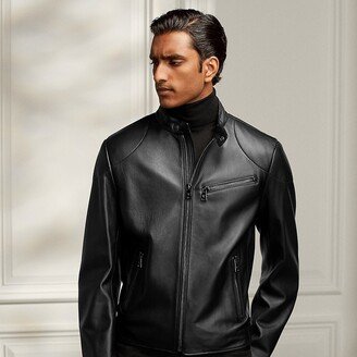 Ralph Lauren Randall Lambskin Biker Jacket