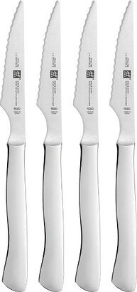 4-pc Stainless Steel Serrated Steak Knife Set