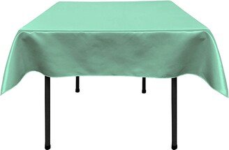 Polyester Bridal Satin Table Tablecloth | Aqua, Choose