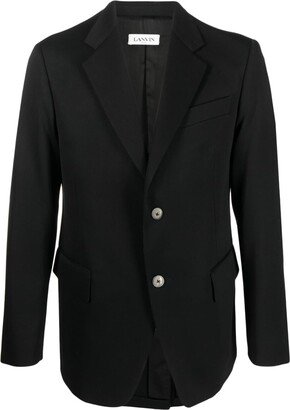 Single-Breasted Wool Blazer-CD