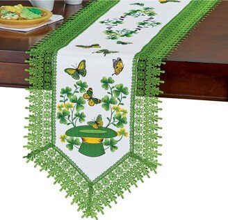 Collections Etc St. Patrick's Garden Embroidered Cutwork Table Linens