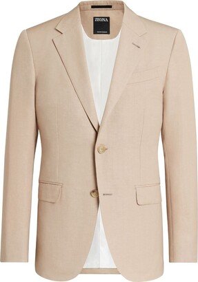 Trofeo wool-linen jacket