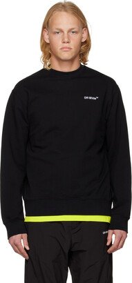 Black Embroidered Sweatshirt-AB